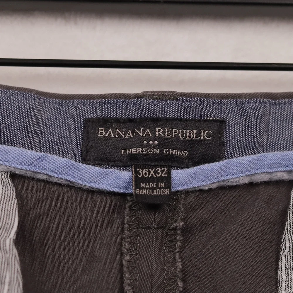 BANANA REPUBLIC Emerson Chino Pants Straight Leg Casual Trousers Brown Sz‎ 36x31